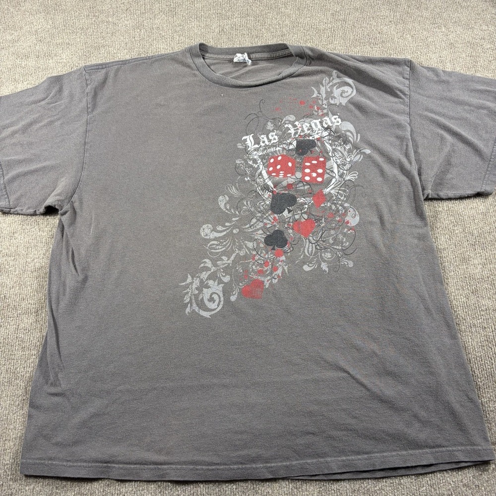 Vintage Y2K Classic Fit Men's Ace Of Spades Jester t-shirt XXL